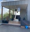 Création d'une pergola avec toit terrasse accessible 